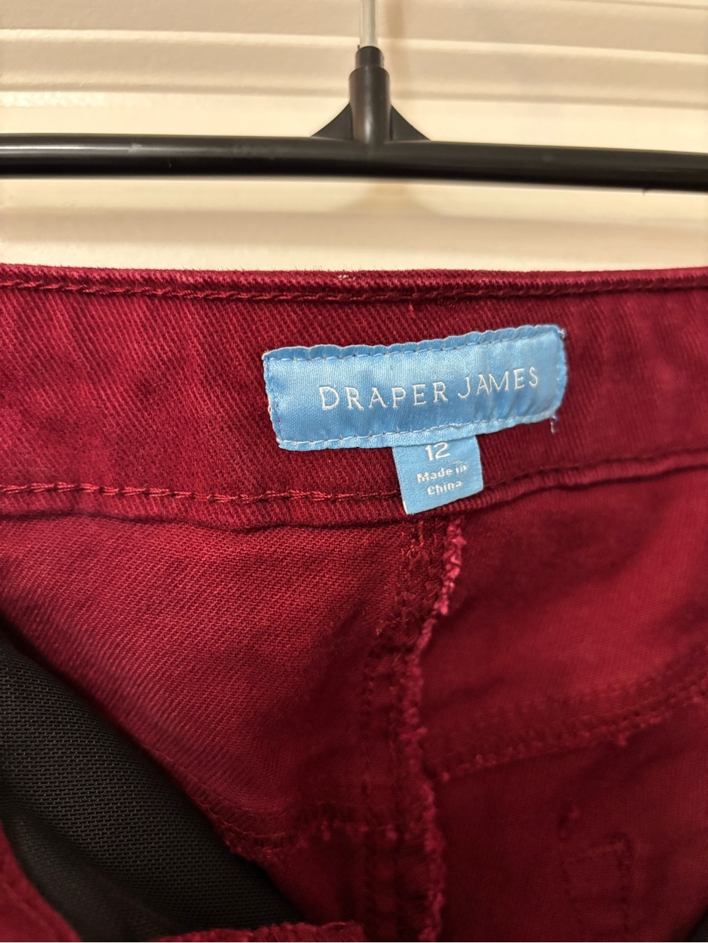 Draper James Burgundy Straight Leg Pants, Size 30 - Picture 7 of 8